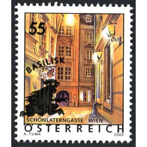 Stamp overprinted with new design 