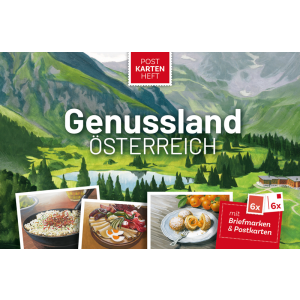 “Austria, land of delicacies“, Postcard booklet