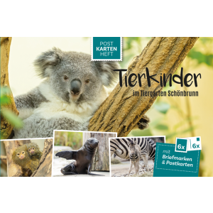 „Tierkinder im Tiergarten Schönbrunn“ Postkarten Heft